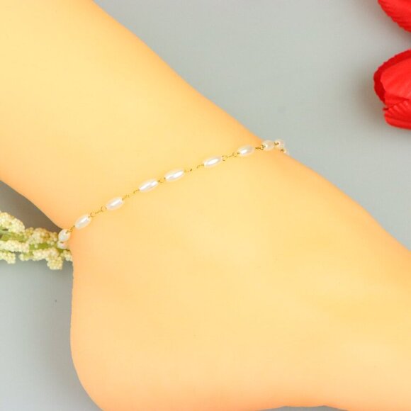 "Handmade Anklet – A Stylish Choice for Women, Thoughtful Gift Idea, EVCH1169 - Picture 4 of 9
